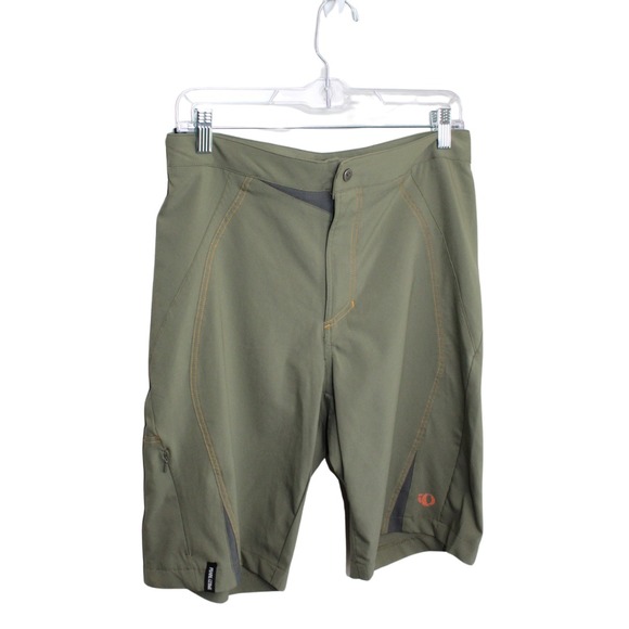 Pearl Izumi Pants - Pearl Izumi Mens Olive Green‎ Cycling Bike Pocket Shorts Size Small